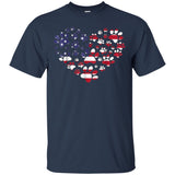 Amercian Paw Heart 4th Of July Patriot Dog Owner TShirt JAQ T-Shirt