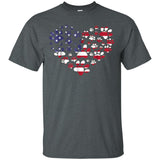 Amercian Paw Heart 4th Of July Patriot Dog Owner TShirt JAQ T-Shirt
