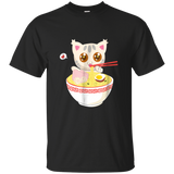 Ramen Cat Japanese Anime shirt Cotton t shirt