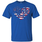 Amercian Paw Heart 4th Of July Patriot Dog Owner TShirt JAQ T-Shirt